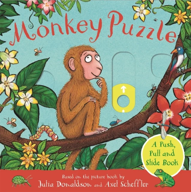 Monkey Puzzle (A Push, Pull and Slide Book), anglická kniha - leporelo
