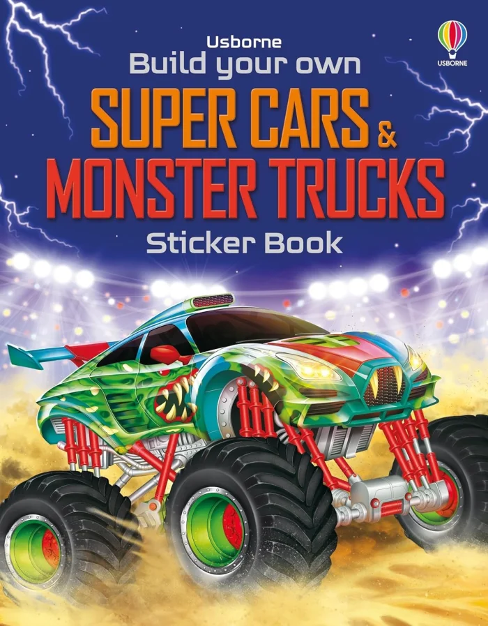 Super Cars and Monster Trucks, nálepkový zošit
