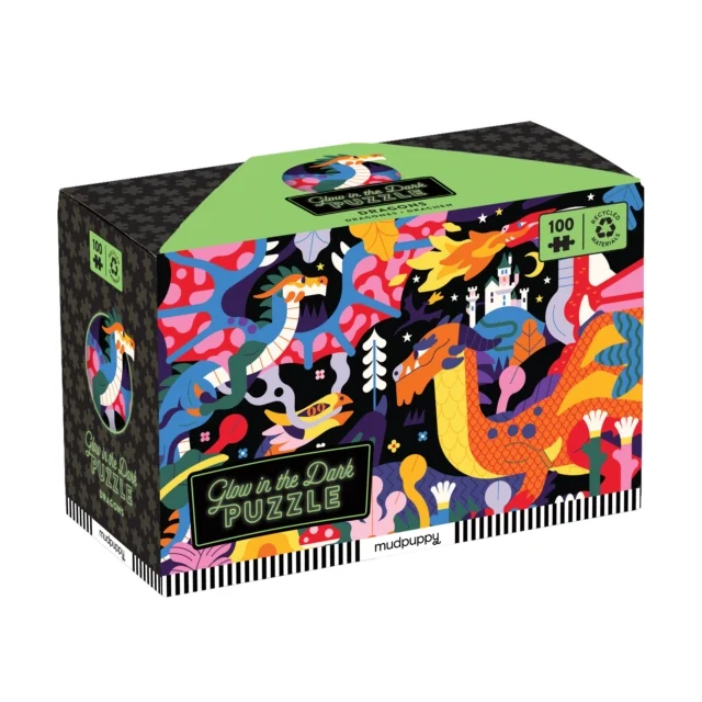 Dragons 100 Piece Glow in the Dark Puzzle (100ks), puzzle