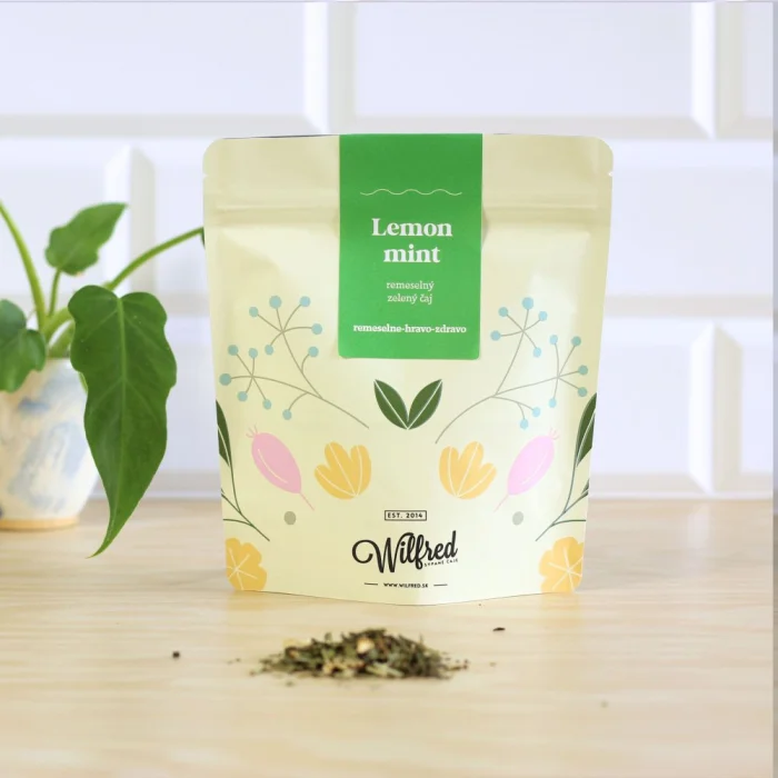 Lemon mint, zelený čaj