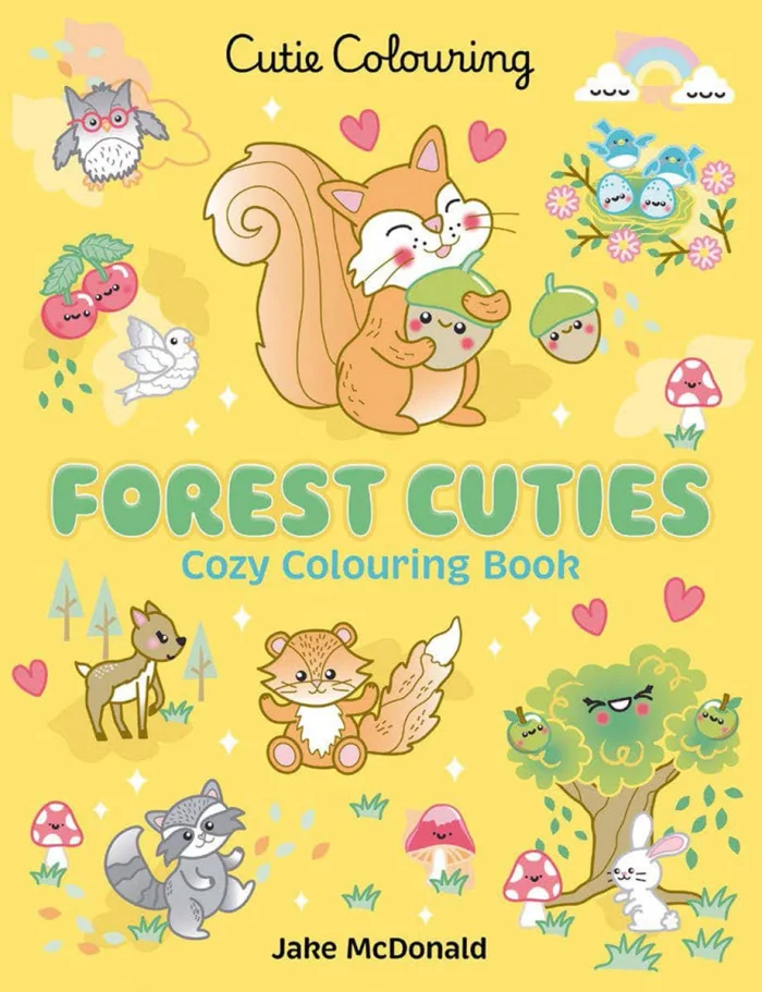 Forest Cuties Colouring Book, omaľovánka