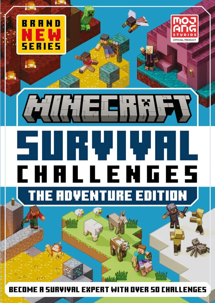 MINECRAFT SURVIVAL CHALLENGES, anglická kniha