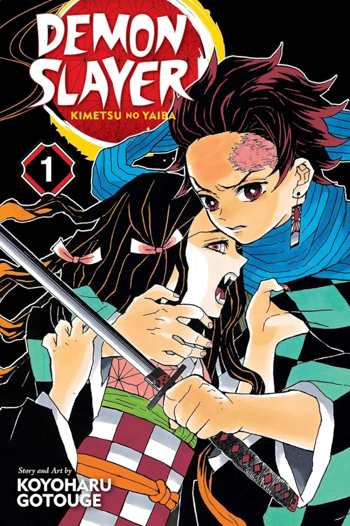 Demon Slayer: Kimetsu no Yaiba (Vol.1), anglická kniha - komiks (manga)