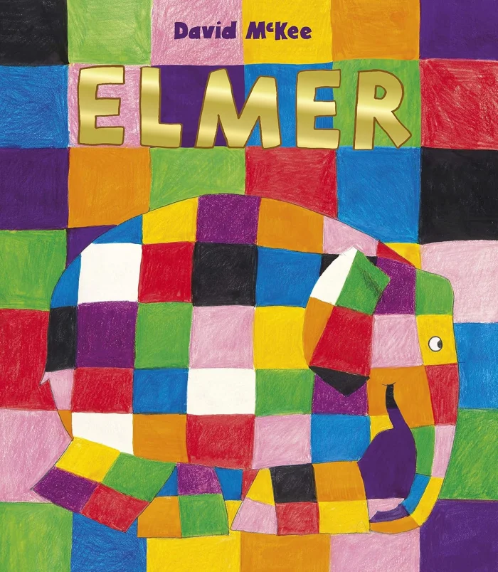 Elmer, anglická kniha - leporelo