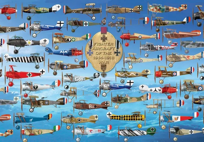 Fighter Aircraft of the 1914-1918 War Jigsaw (1000 ks), puzzle