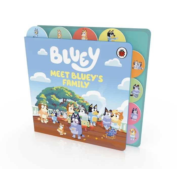 Meet Bluey's Family, anglická kniha - leporelo