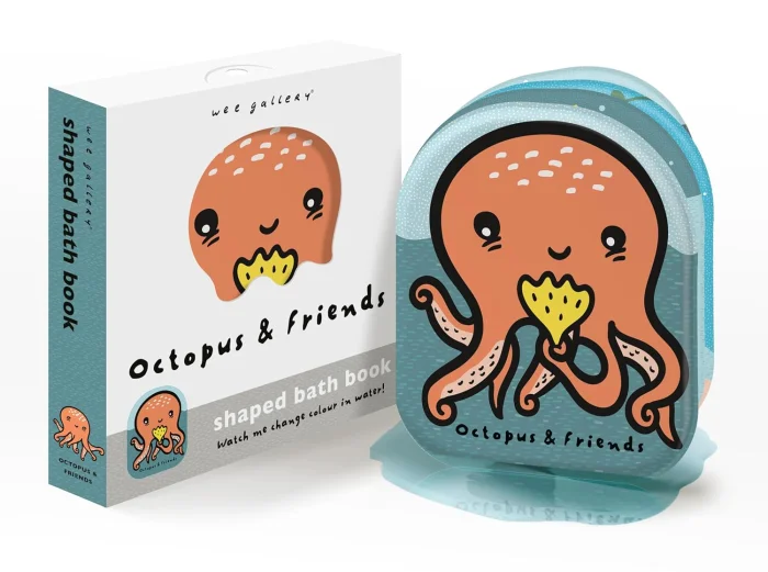 Octopus and Friends: Watch me change colour in water!, knižka do vane