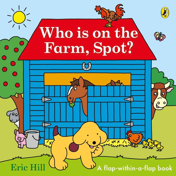 Who is on the Farm, Spot?, anglická kniha - leporelo