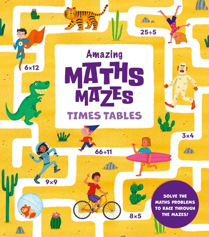 Amazing Maths Mazes: Times Tables, anglická kniha