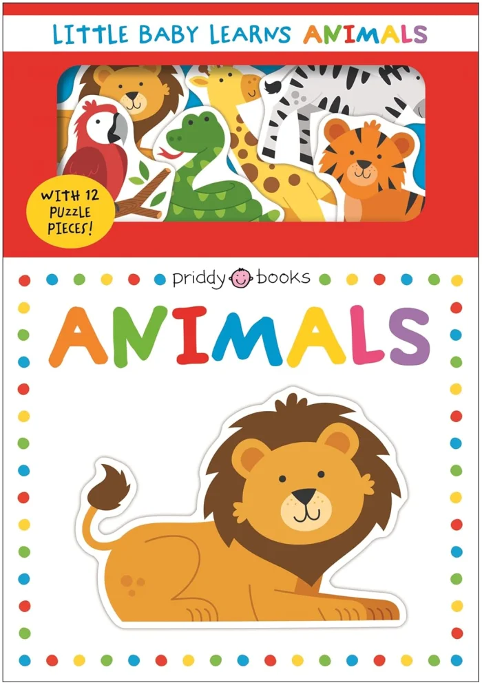 Animals, anglická kniha - leporelo s puzzle