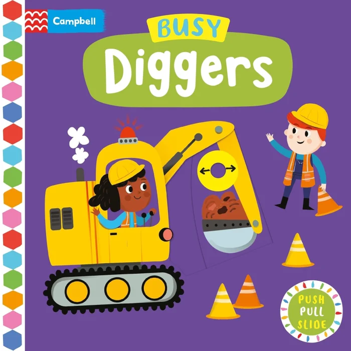 Busy Diggers, anglická kniha - leporelo
