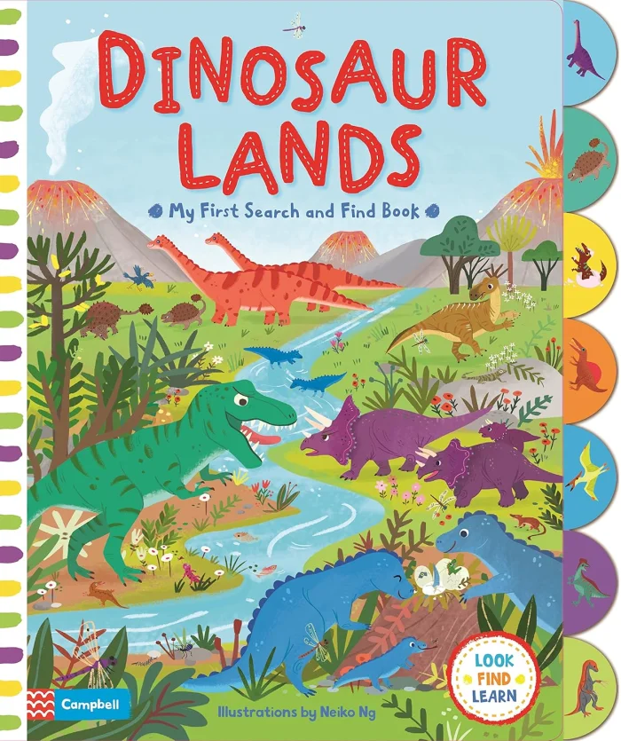Dinosaur Lands, anglická kniha - leporelo