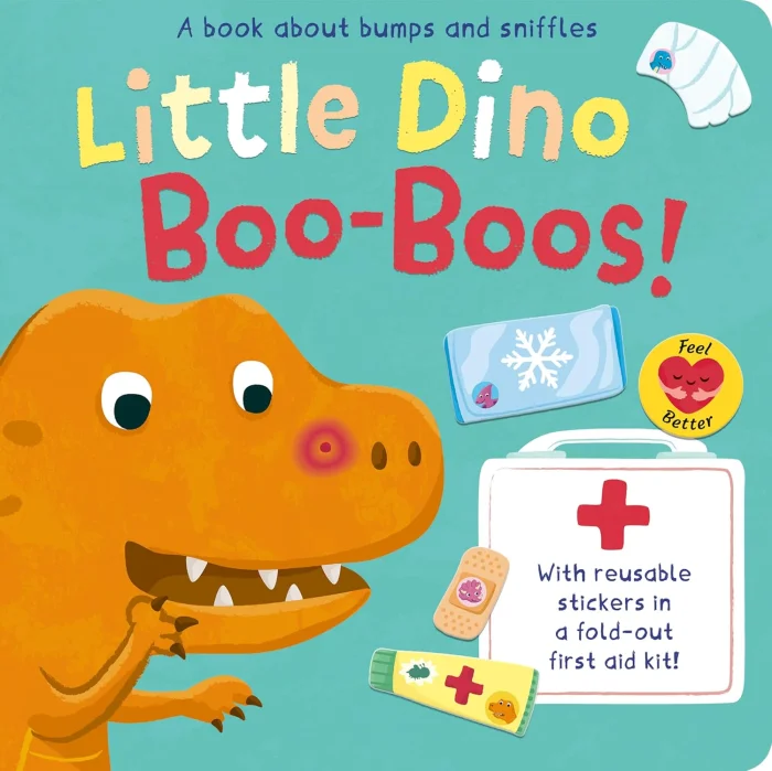 Little Dino Boo-Boos!, anglická kniha - leporelo