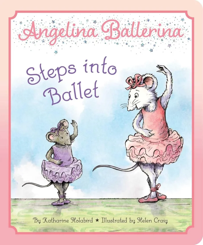 Angelina Ballerina Steps into Ballet, anglická kniha - leporelo