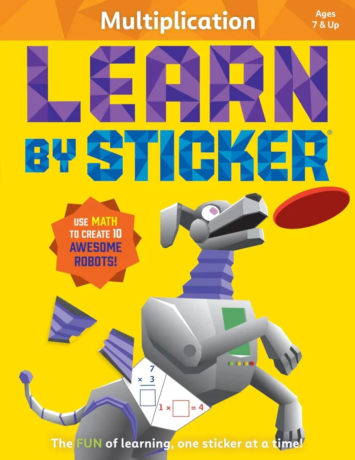 Learn by Sticker: Multiplication, nálepkový zošit