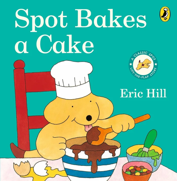 Spot Bakes A Cake, anglická kniha - leporelo