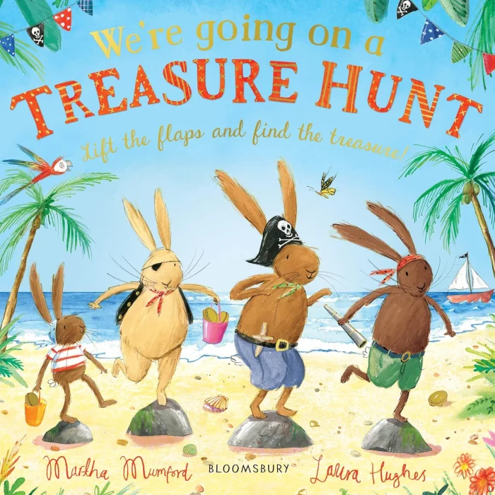 We're Going on a Treasure Hunt, anglická kniha - leporelo