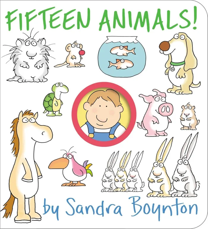 Fifteen Animals!, anglická kniha - leporelo