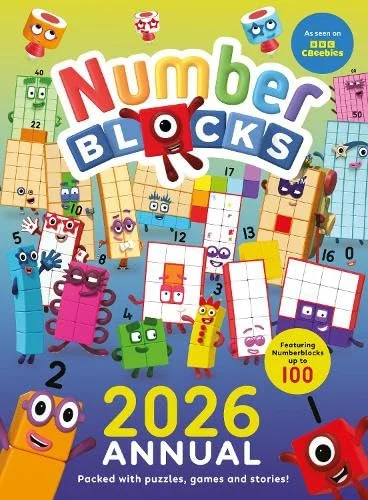 Numberblocks Annual 2026, anglická kniha s aktivitami