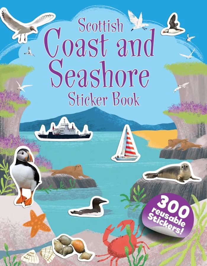 Scottish Coast and Seashore Sticker Book, nálepkový zošit