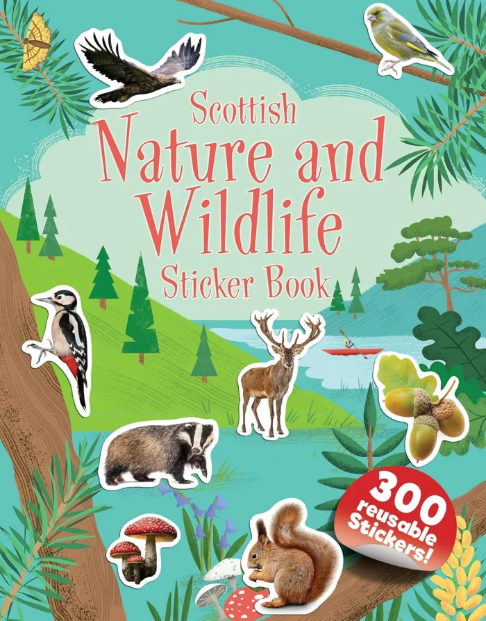 Scottish Nature and Wildlife Sticker Book, nálepkový zošit