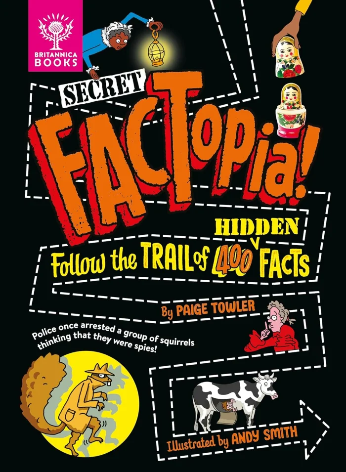 Secret FACTopia! (Follow the trail of 400 hidden facts), anglická kniha