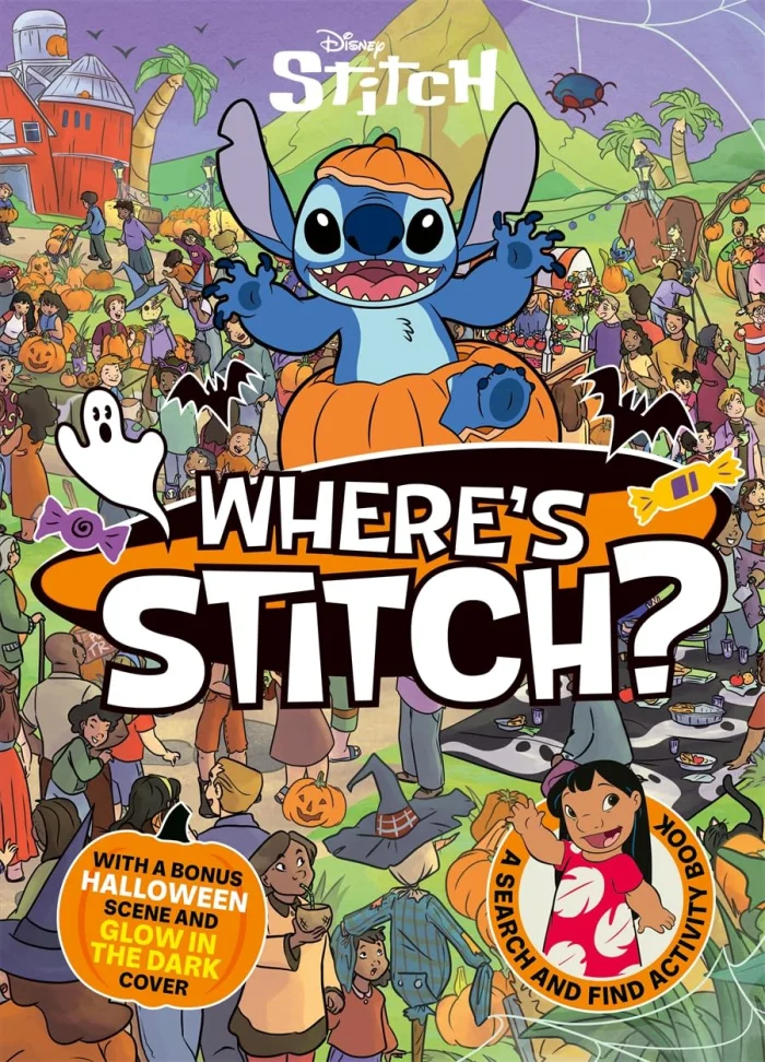 Where's Stitch? (A Search-and-Find Book with GLOW IN THE DARK cover), anglická kniha