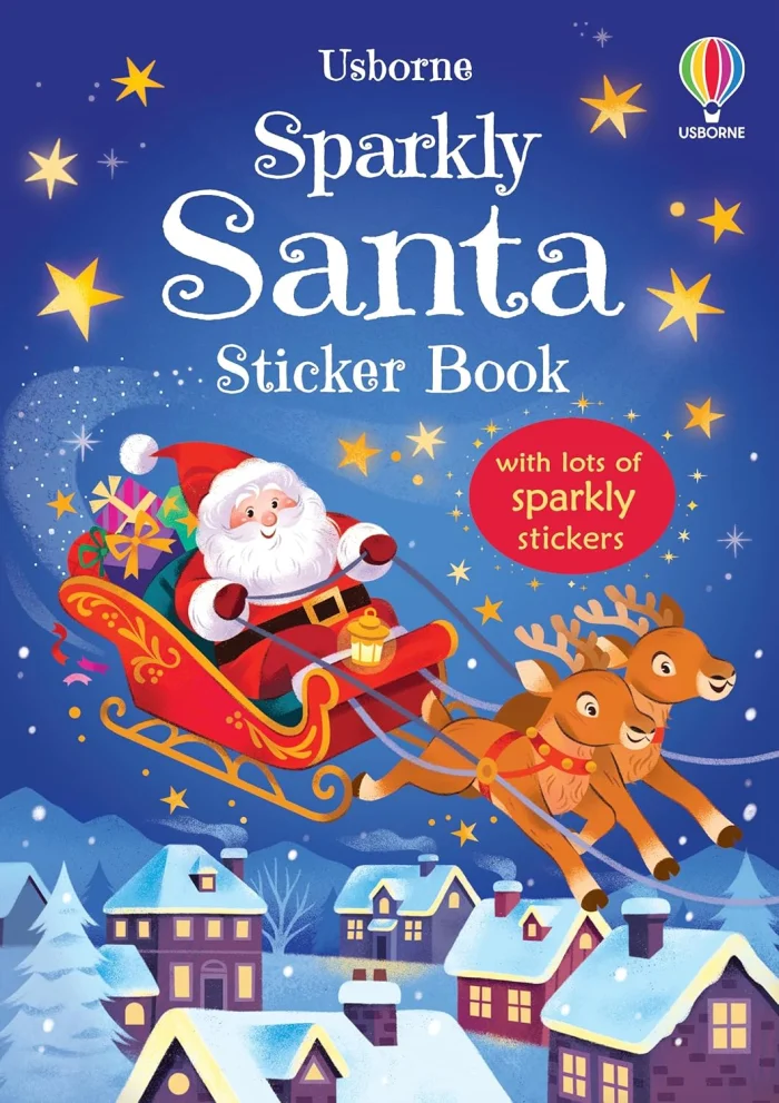Sparkly Santa Sticker Book, nálepkový zošit