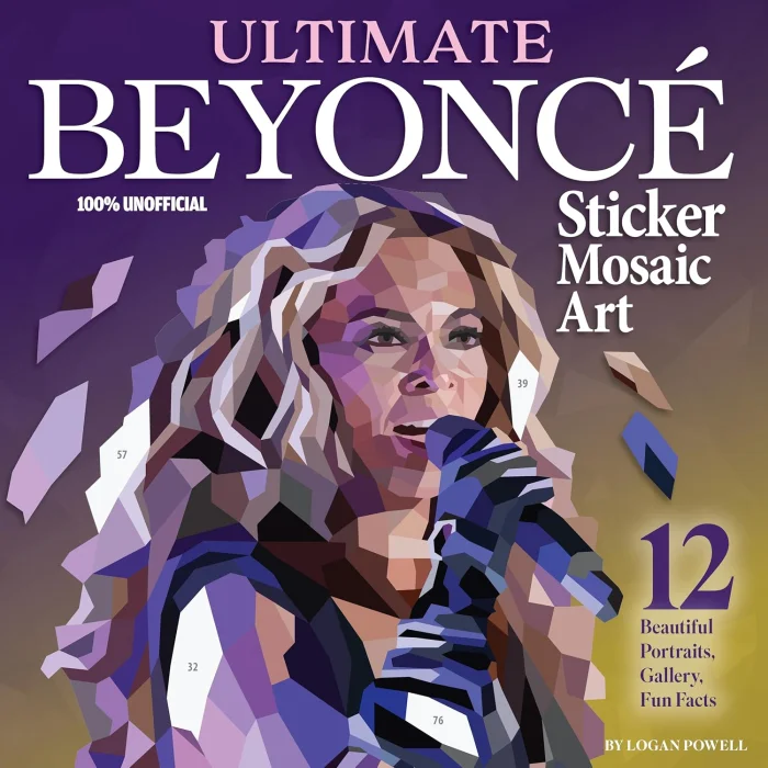 Ultimate Beyonce Sticker Mosaic Art, nálepkový zošit