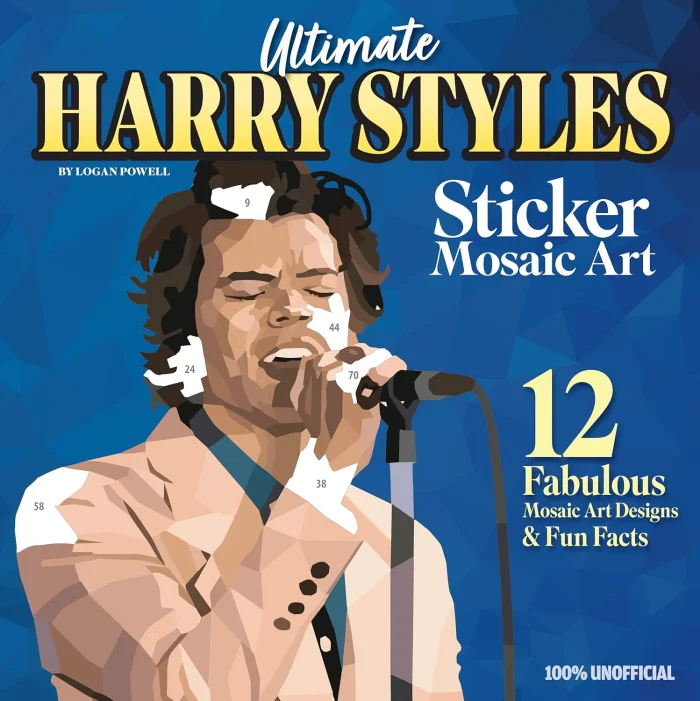 Ultimate Harry Styles Sticker Mosaic Art, nálepkový zošit