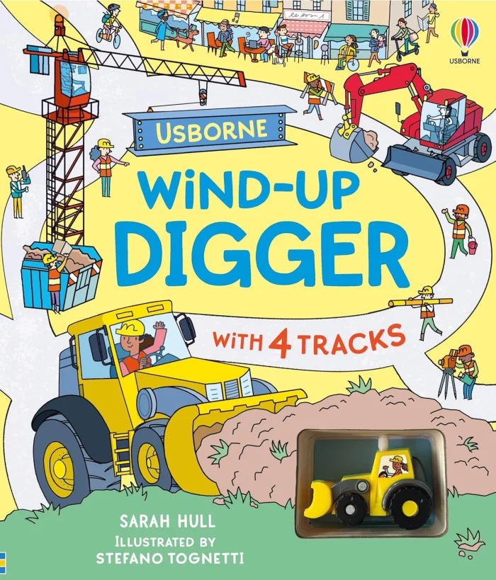 Wind-up Digger, anglická kniha- leporelo