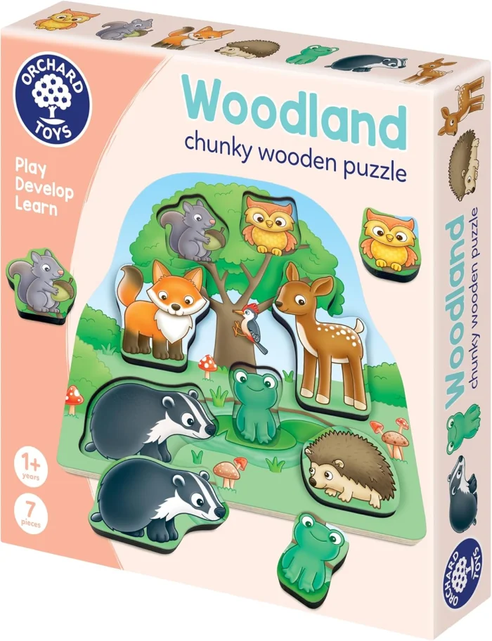 Woodland Chunky Wooden Puzzle, puzzle