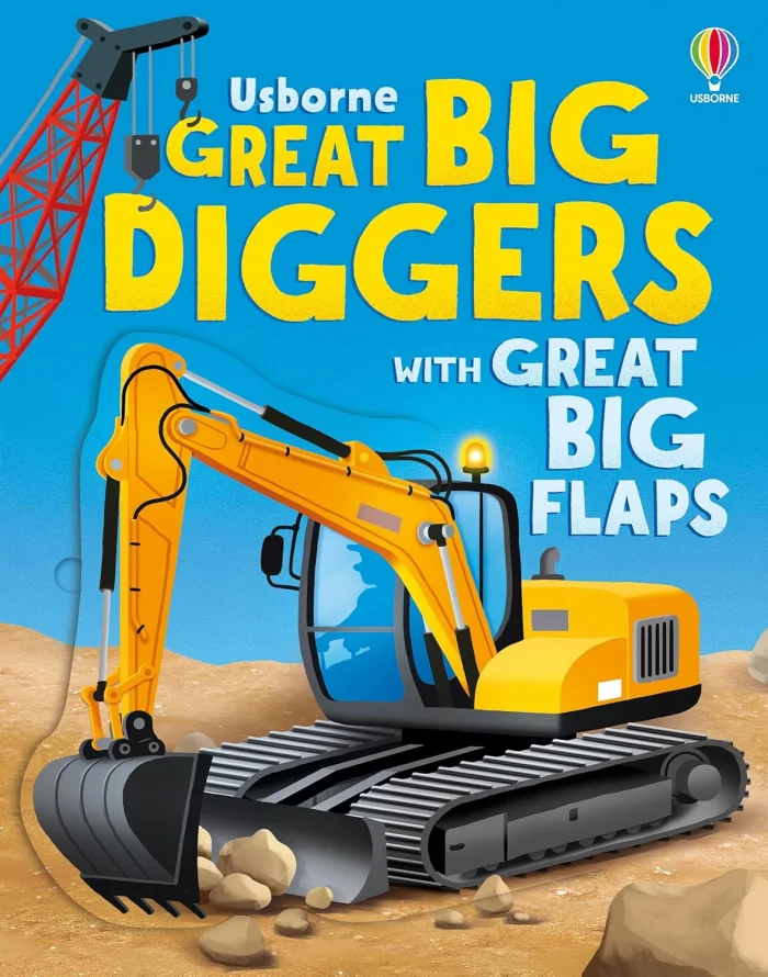 Great Big Diggers (with great big flaps), anglická kniha - leporelo