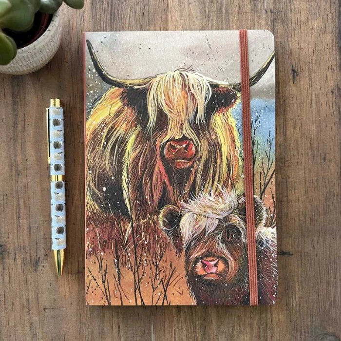 Highland Cows Large Notebook A5 (LCN33), zápisník A5