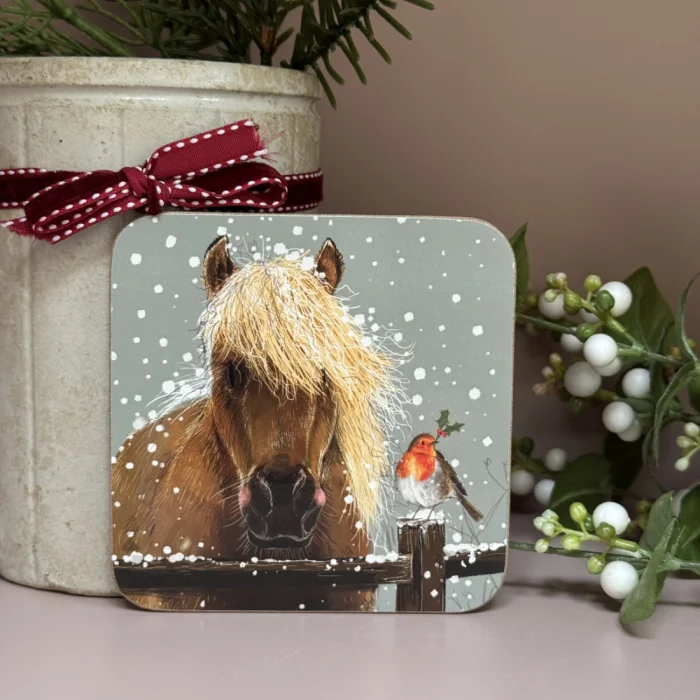 Horse and Robin Coaster XC28, podložka pod pohár