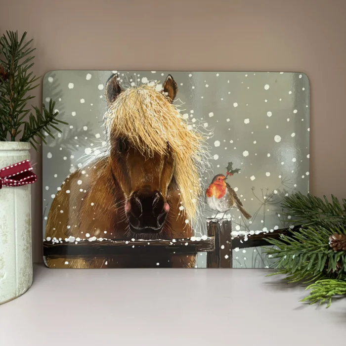 Horse and Robin Placemat (XMT28), podložka na stôl