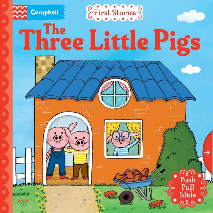 The Three Little Pigs (A Push, Pull, Slide Book), anglická kniha - leporelo