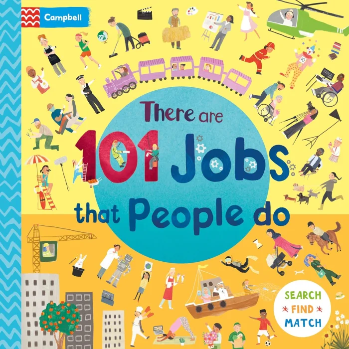 There Are 101 Jobs That People Do in This Book (A Search and Find Book), anglická kniha - leporelo