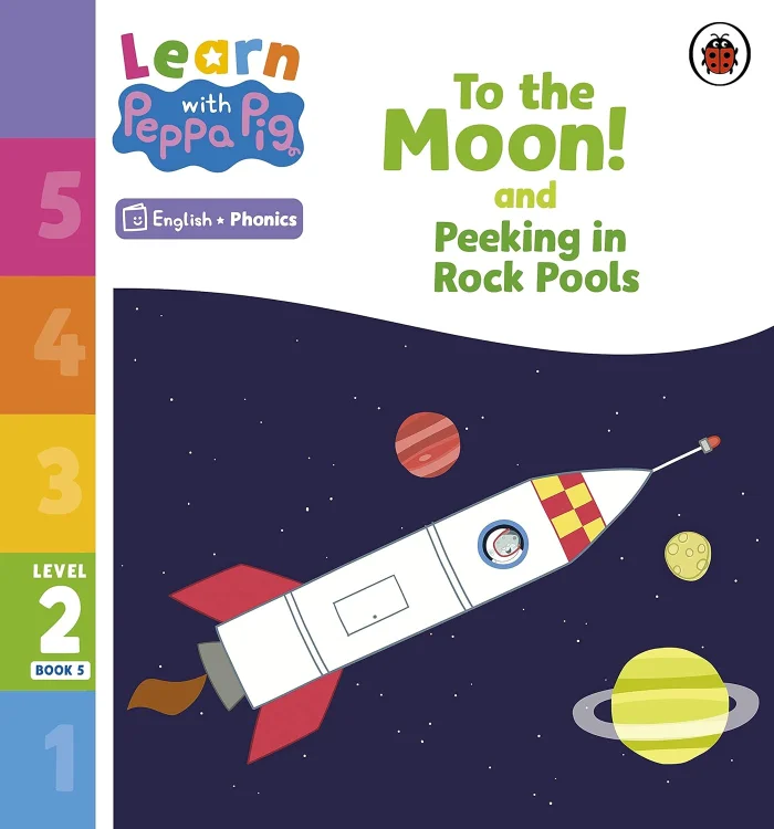 To the Moon and Peeking in Rock Pools (Phonics Reader Level 2), anglická kniha
