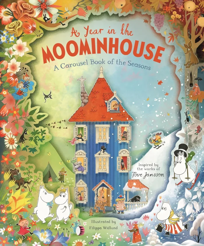 A Year in the Moominhouse: A Carousel Book of the Seasons, anglická kniha - leporelo