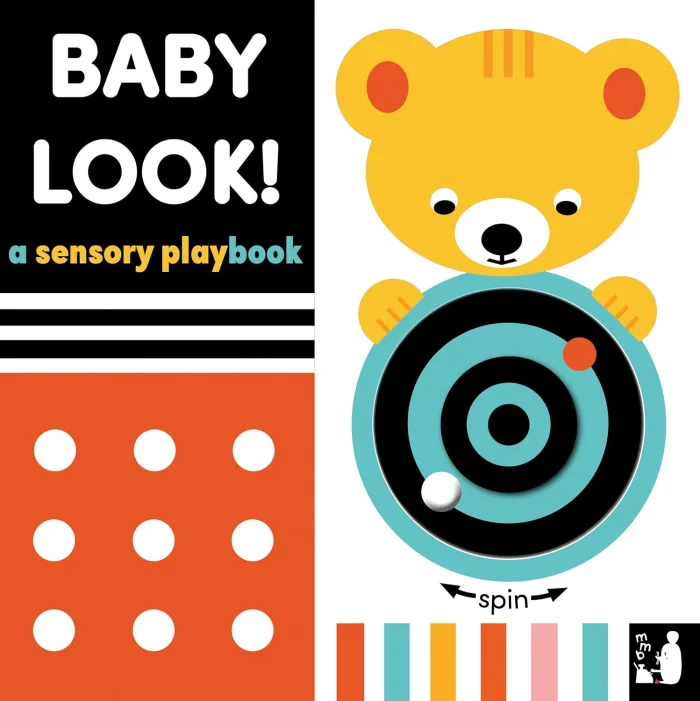 Baby Look! (A sensory playbook), anglická kniha - leporelo
