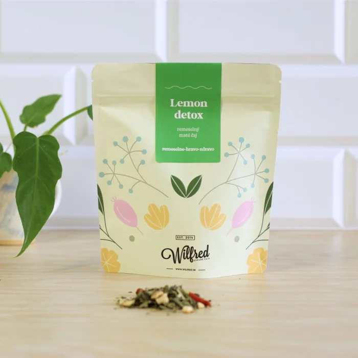 Lemon detox, zelený čaj s maté