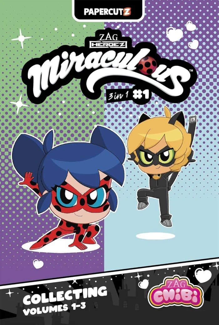Miraculous Chibi 3 in 1 (Vol. 1), anglická kniha - komiks