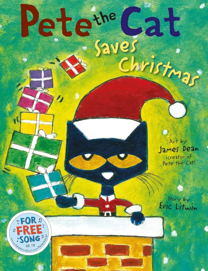 Pete the Cat Saves Christmas, anglická kniha