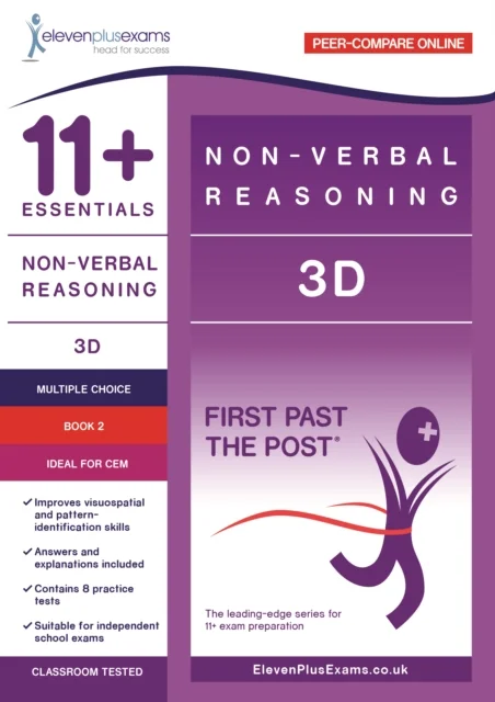 11+ Essentials - 3-D Non-verbal Reasoning Book 2, anglická kniha