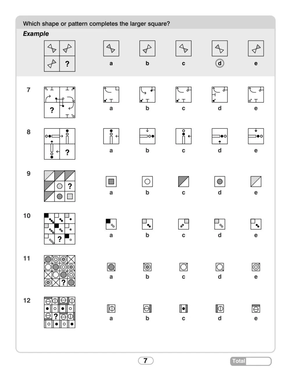 Non-verbal Reasoning: 10 Minute Tests : 11+-12+ years, pracovný zošit v angličtine