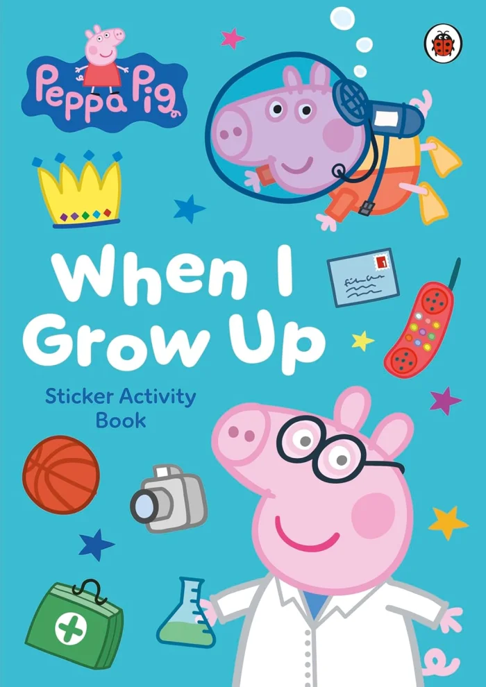 When I Grow Up Sticker Activity Book, nálepkový zošit s úlohami