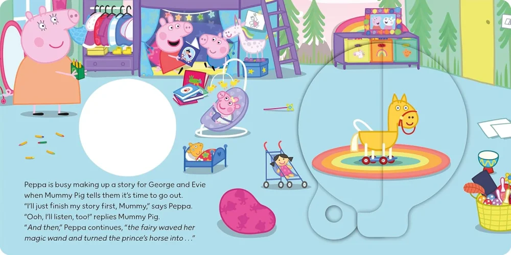 Peppa's Magical Story (A Magic Wheel Book), anglická kniha - leporelo