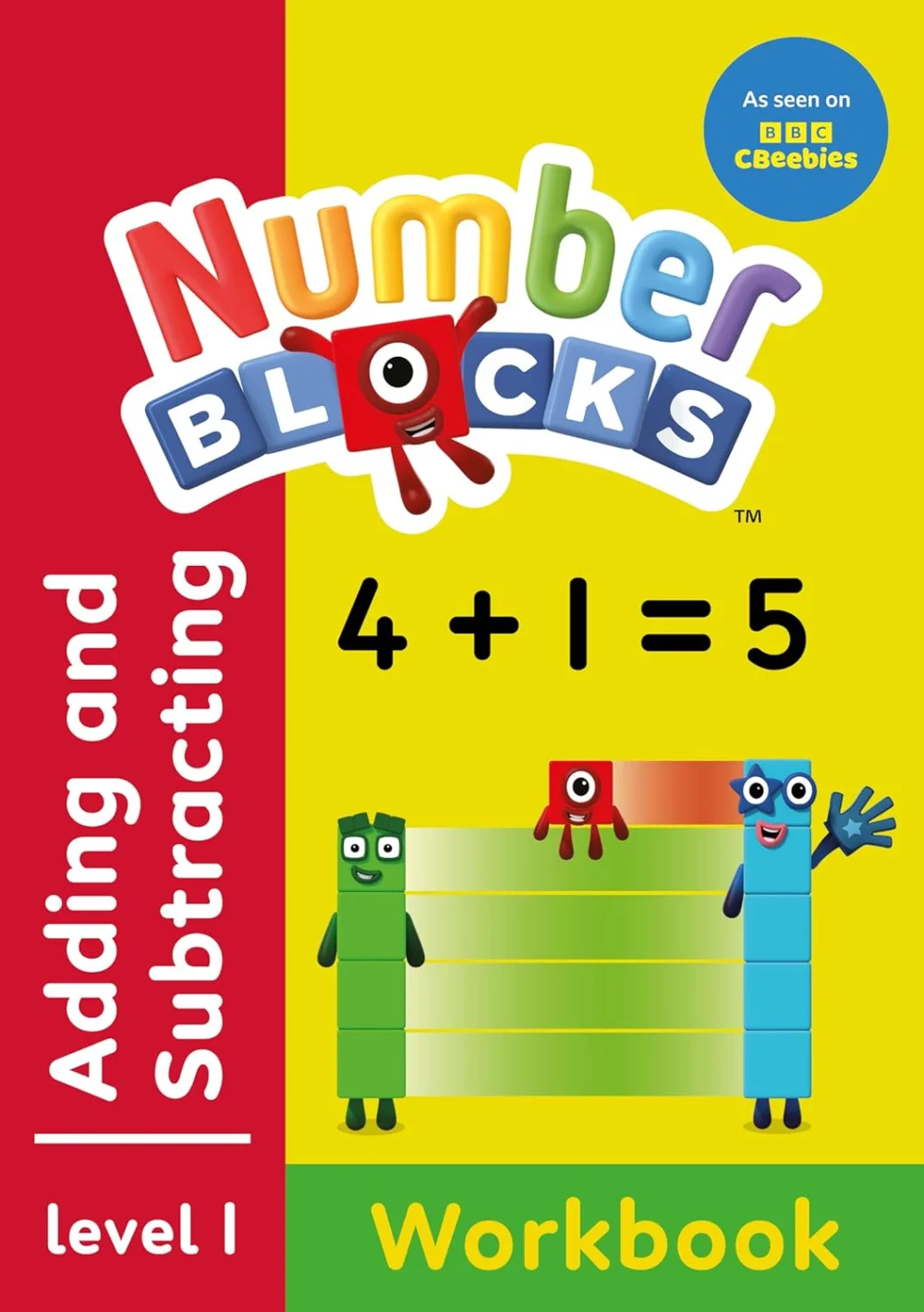 Numberblocks Red Level Workbook: Adding and Subtracting, zošit s úlohami a nálepkami