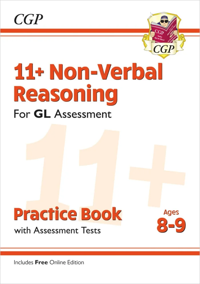 11+ GL Non-Verbal Reasoning Practice Book & Assessment Tests - Ages 8-9, pracovný zošit v angličtine